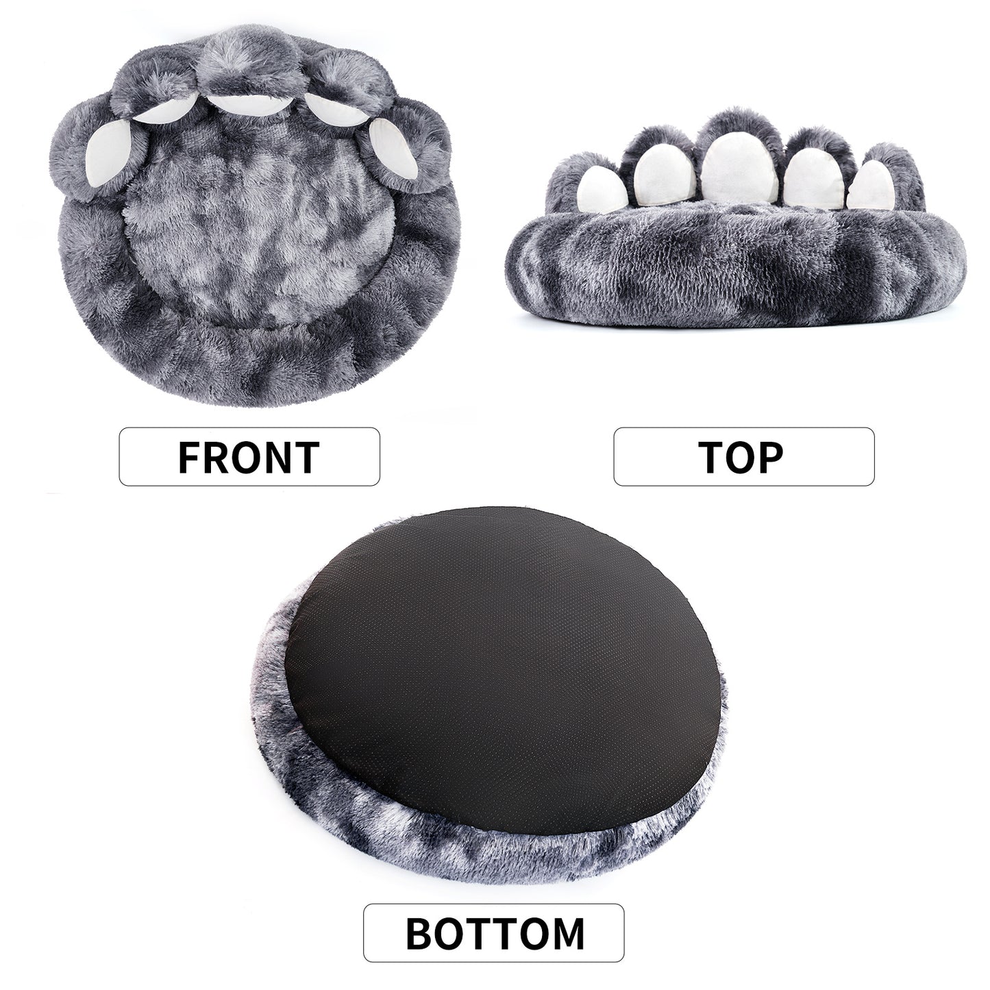 Cute Dog Bear Paw Shape Dog Bed, Dog Beds & Furniture For Small And Medium Dogs, Cozy Plush Cute Cat Beds For Indoor Cats